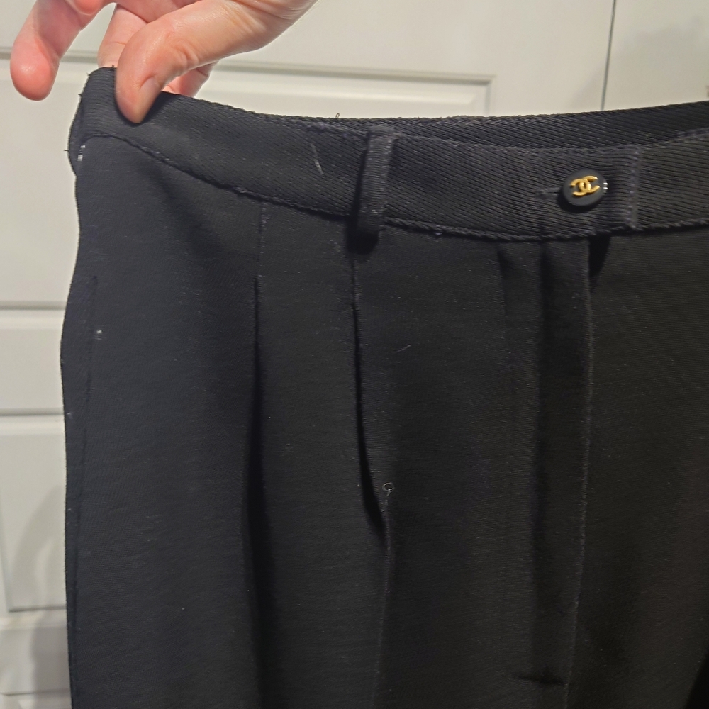 Vintage CHANEL pleated black dress pants - Picture 16 of 16